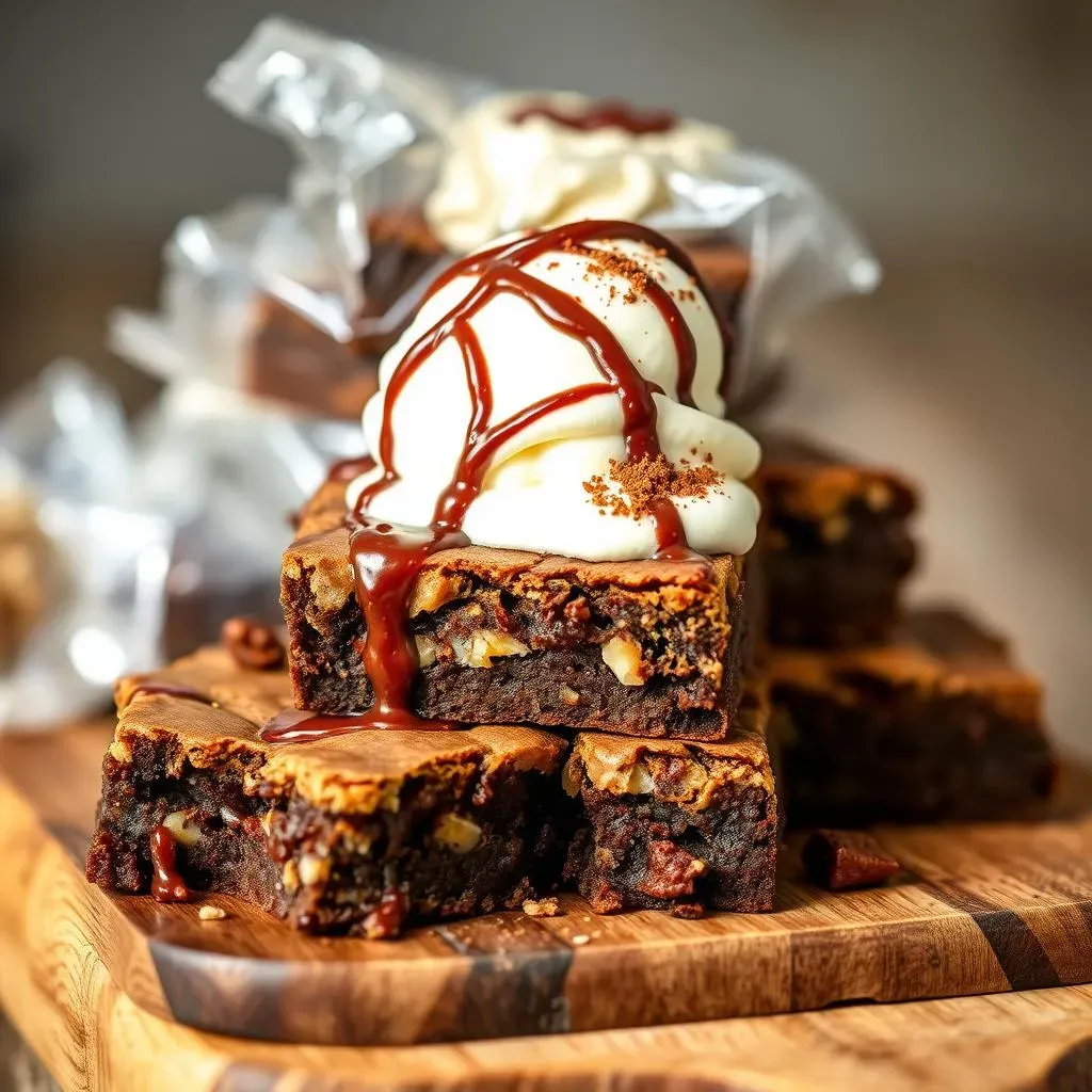 Storing and Serving Your Decadent Banana Cocoa Peanut Butter Brownies