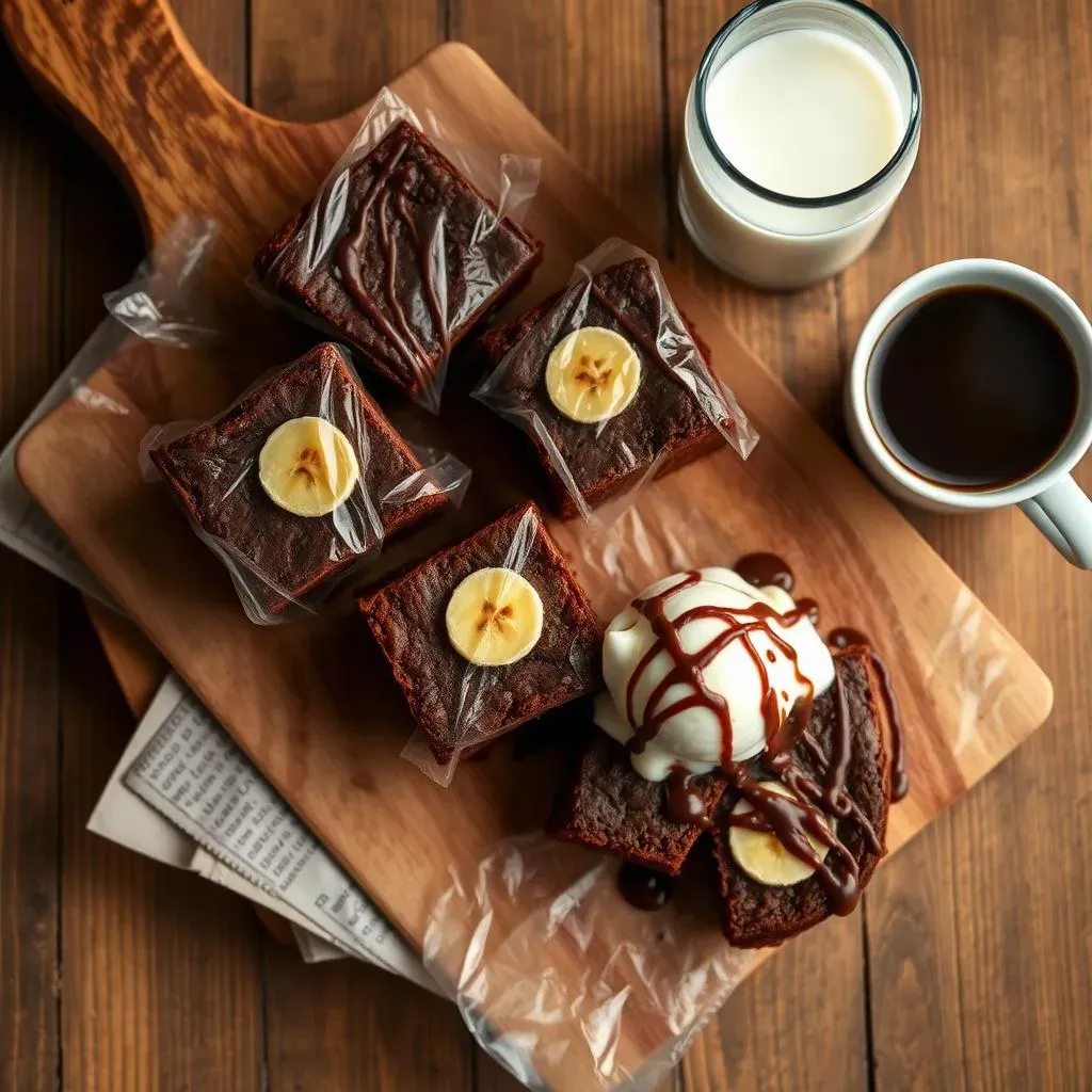 Storing and Serving Your Delicious Banana Fudge Brownies