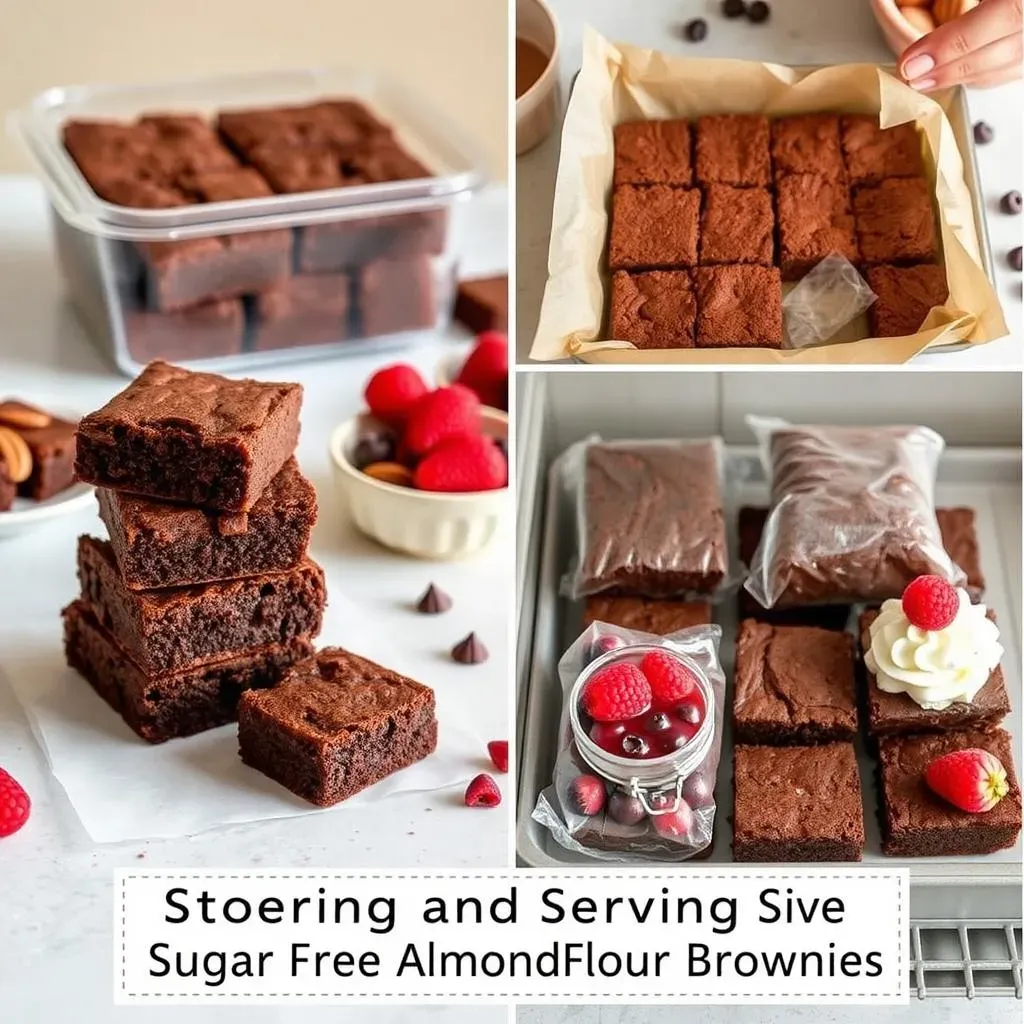 Storing and Serving Your Sugar Free Almond Flour Brownies