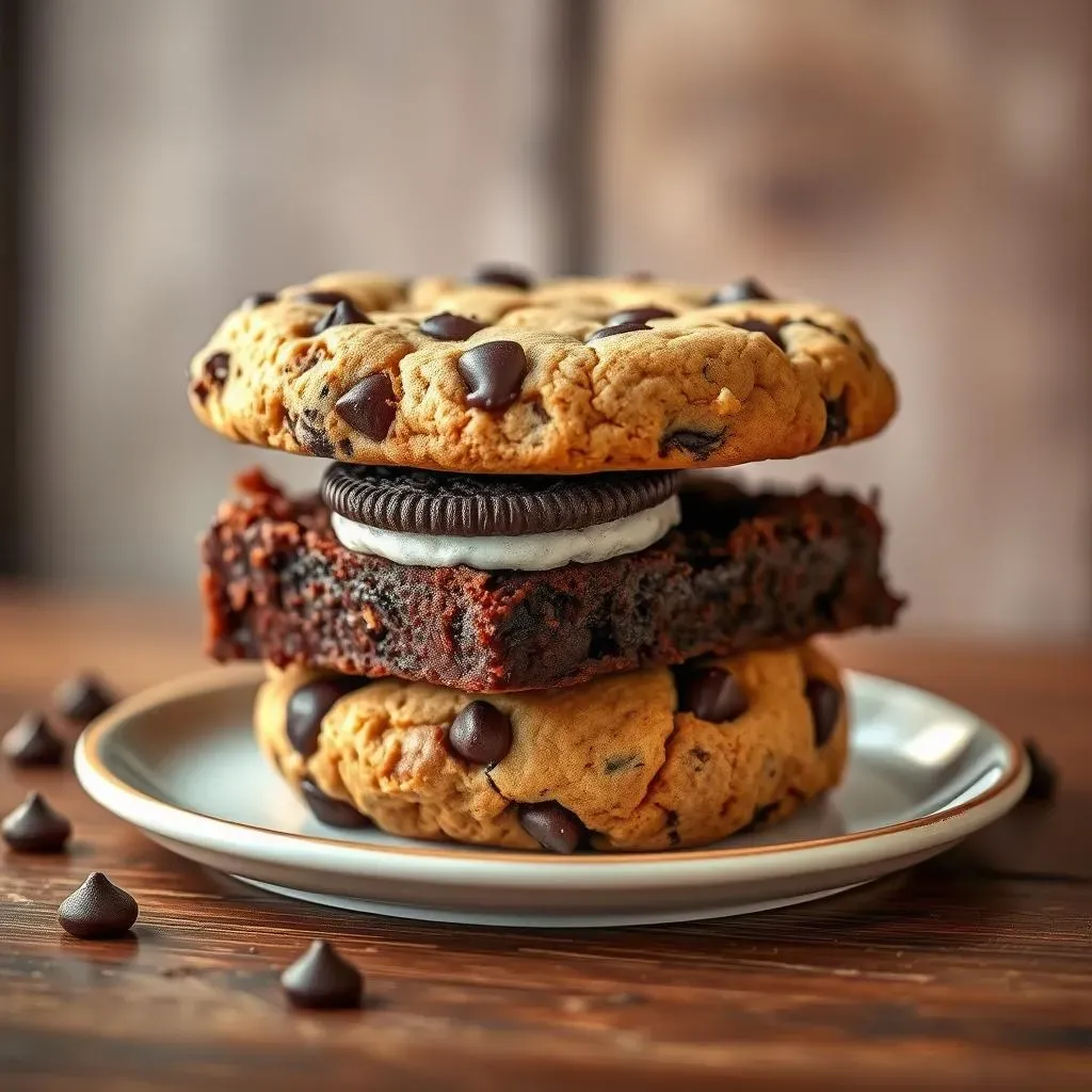 The Magic of Three: Assembling Your Brownies with Chocolate Chip Cookies and Oreos