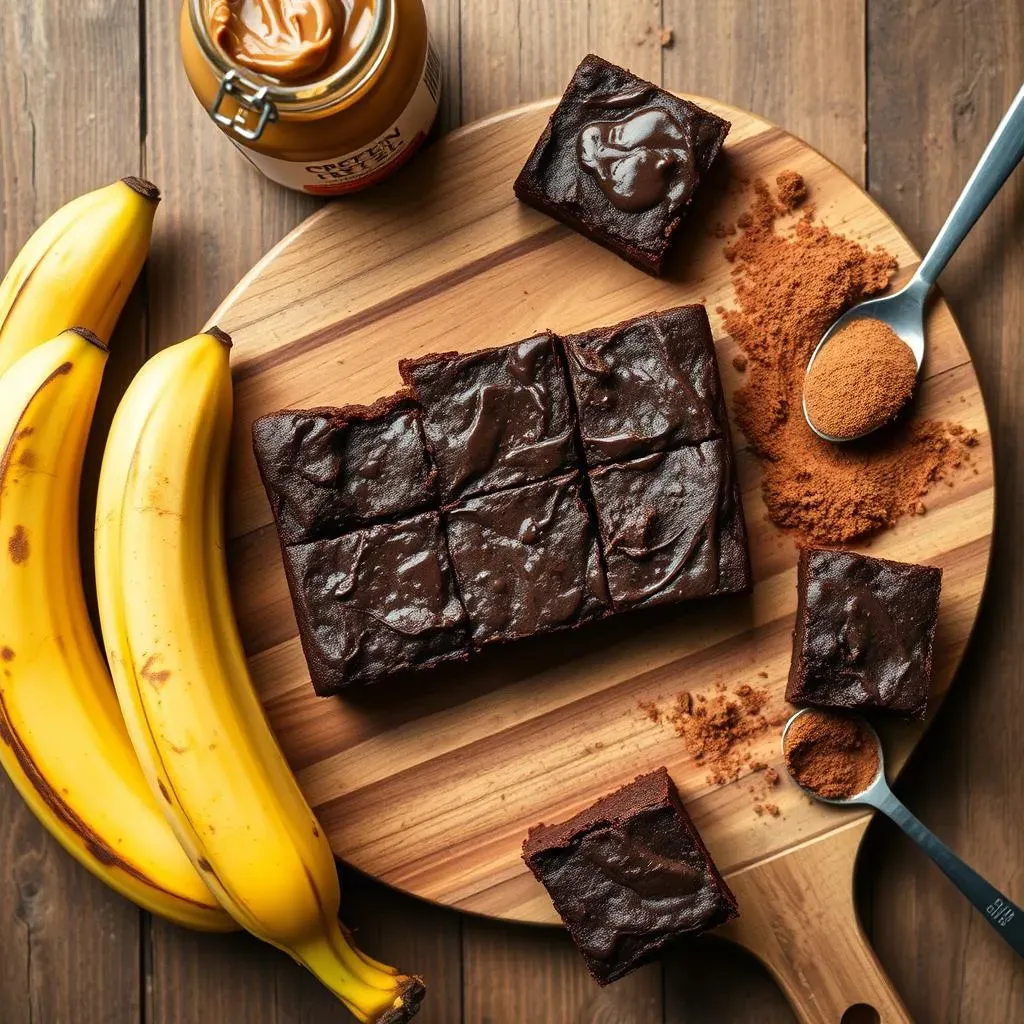 The Secret to Fudgy Banana Chocolate Protein Brownies: Four Simple Ingredients