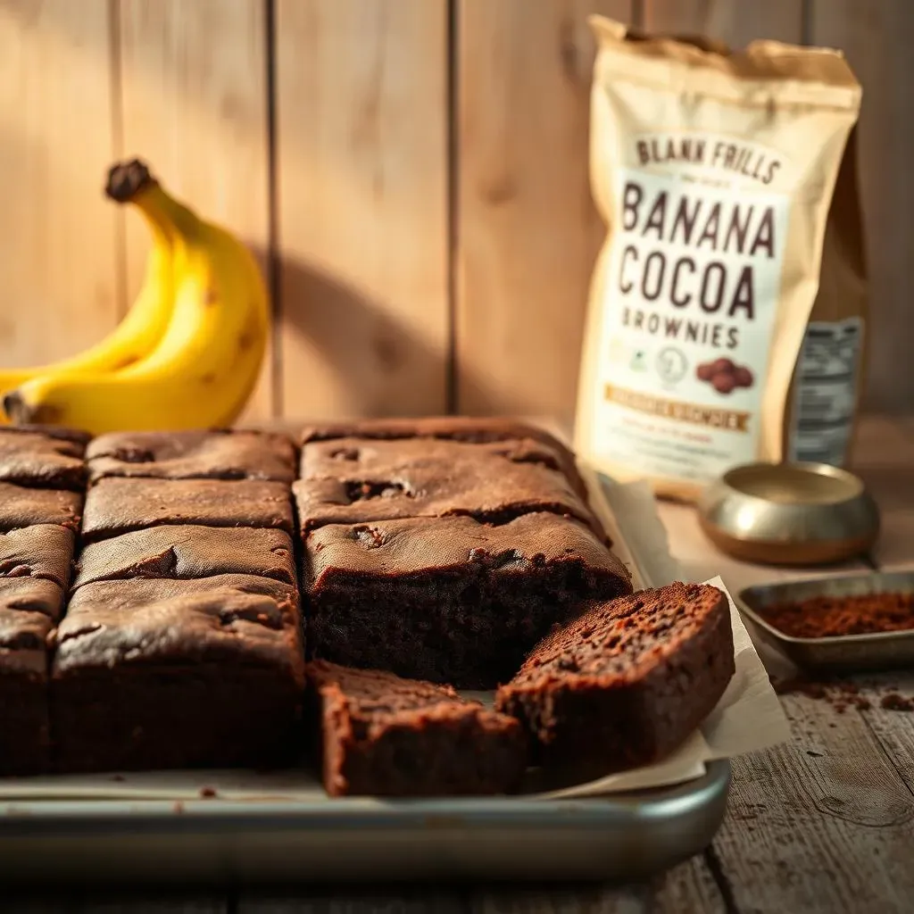 The Secret to Moist and Fudgy Banana Cocoa Brownies