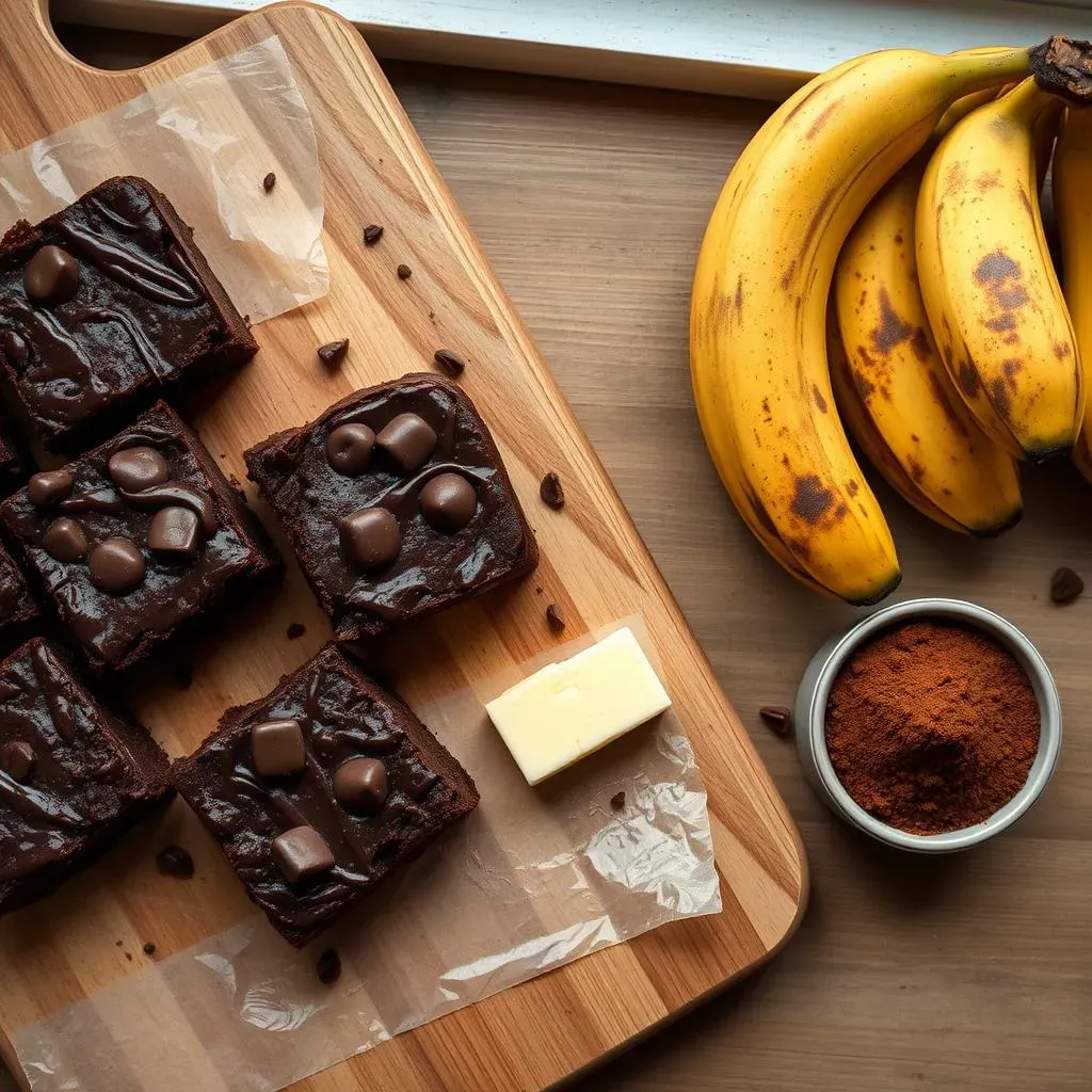 The Secret to Moist and Fudgy Chocolate Banana Brownies