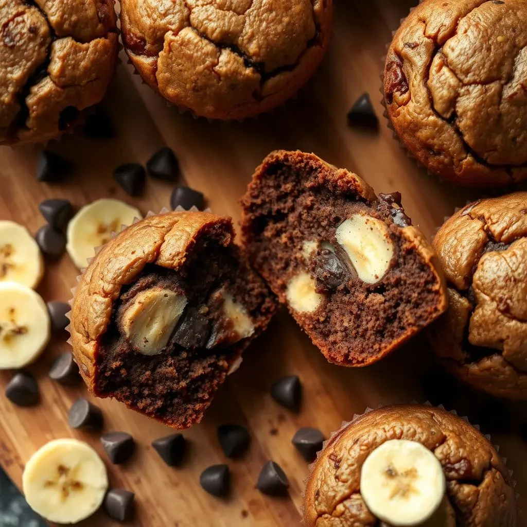 The Secret to Moist & Delicious Brownie Banana Muffins