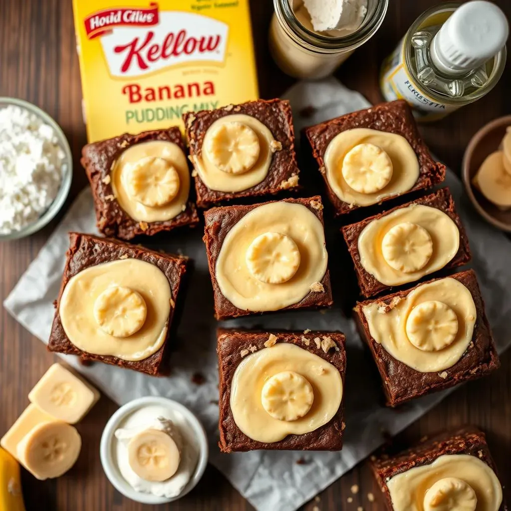 The Secret to Perfect Banana Pudding Brownies with Cake Mix: Ingredients & Steps