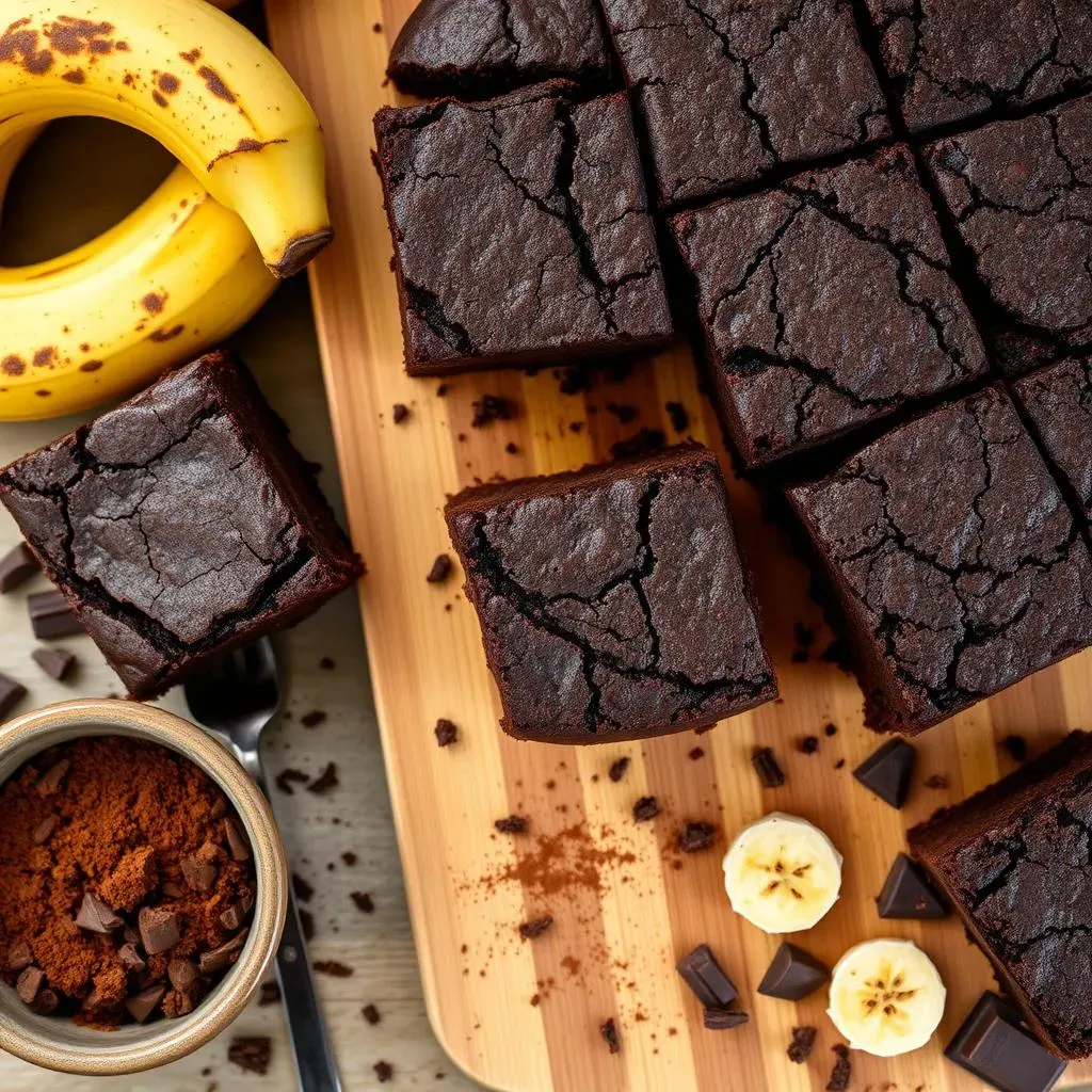 The Secret to Super Fudgy Banana Chocolate Brownies