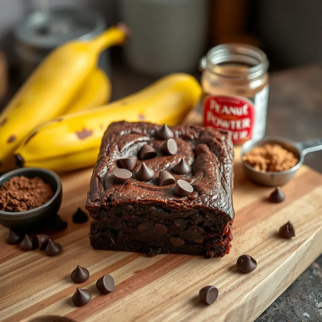 The Simple Ingredients for a Delicious Brownie z Banana i Kakao