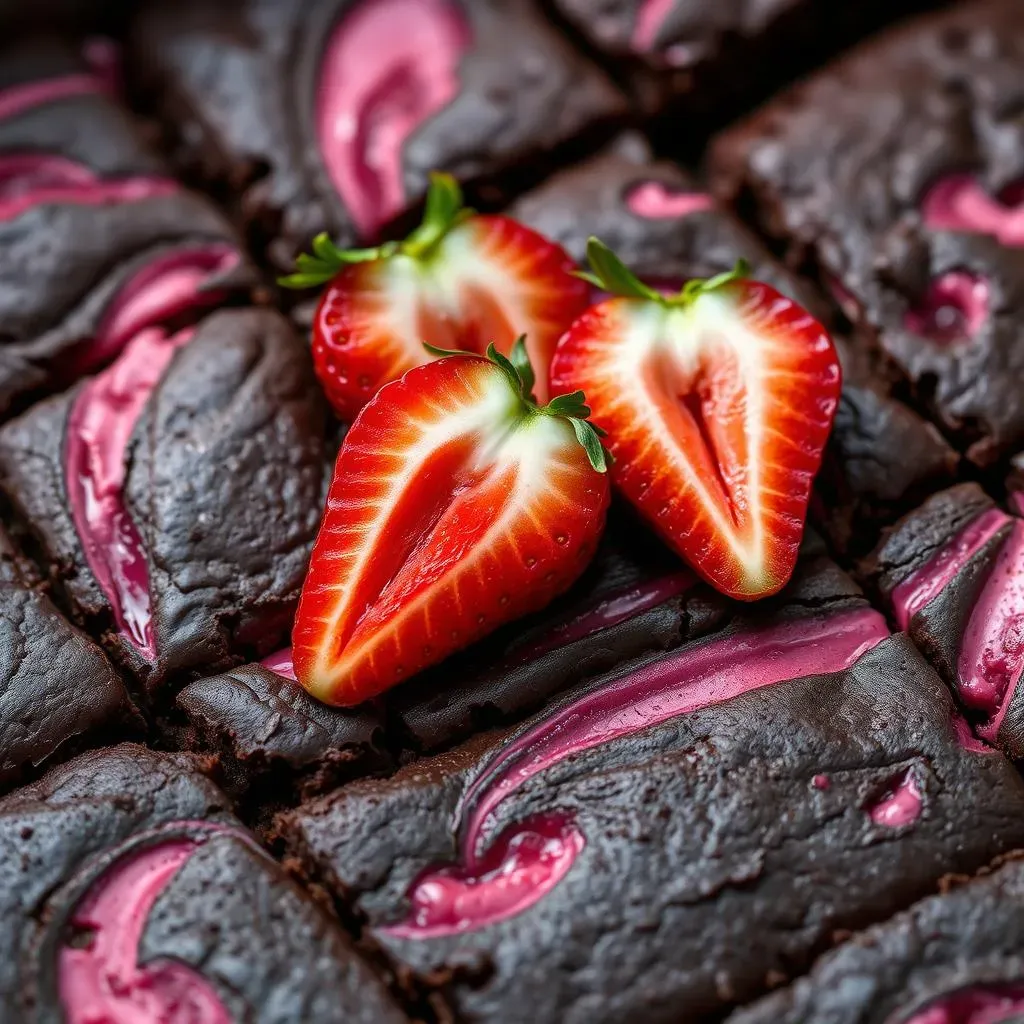 Turning Ordinary Brownies into Strawberry Chocolate Brownies