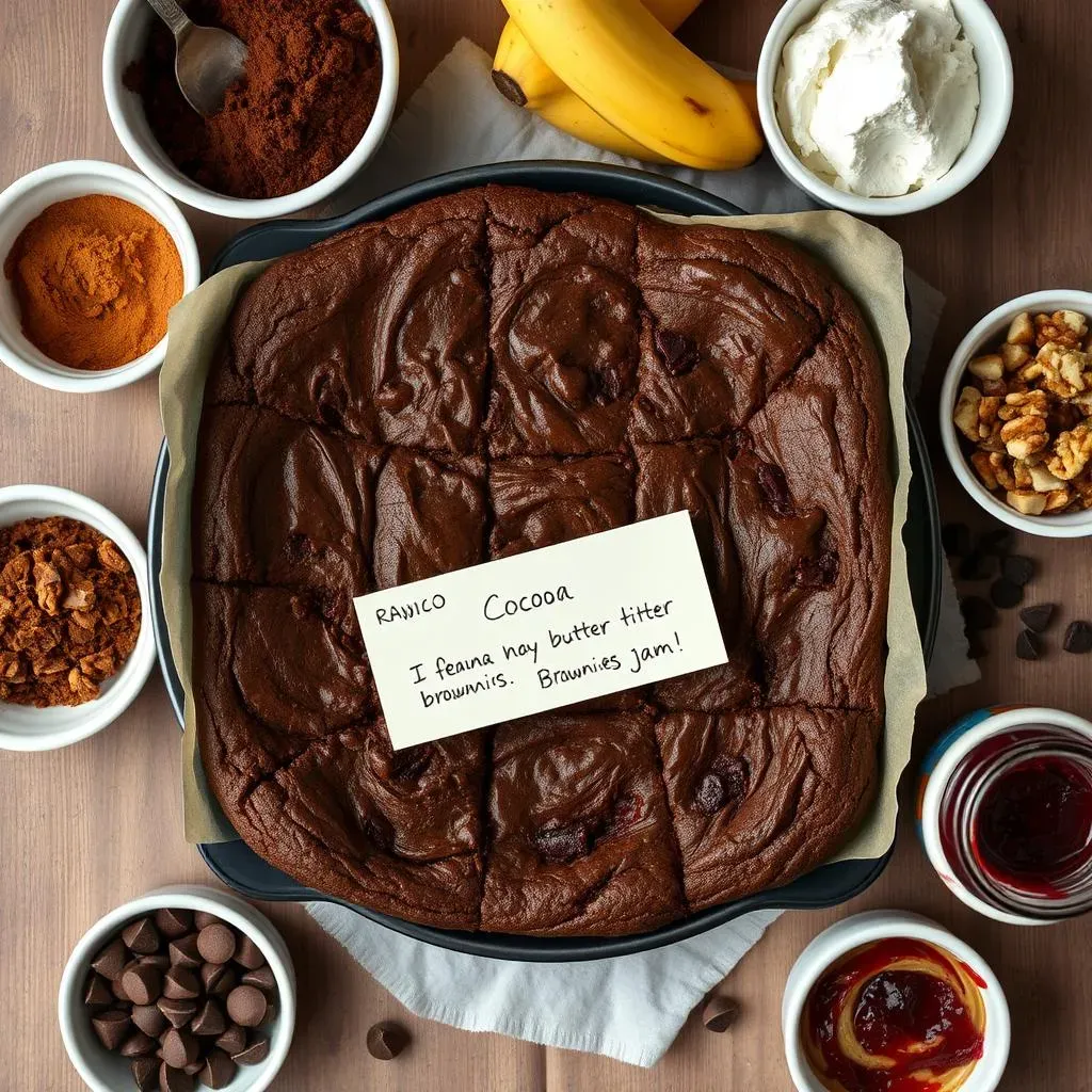 Variations and AddIns for Your Bananas Peanut Butter Cocoa Brownies