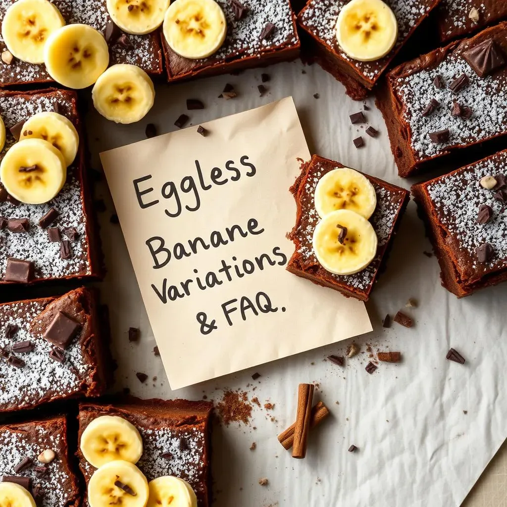 Variations and FAQs: Mastering Your Eggless Banana Brownie Game