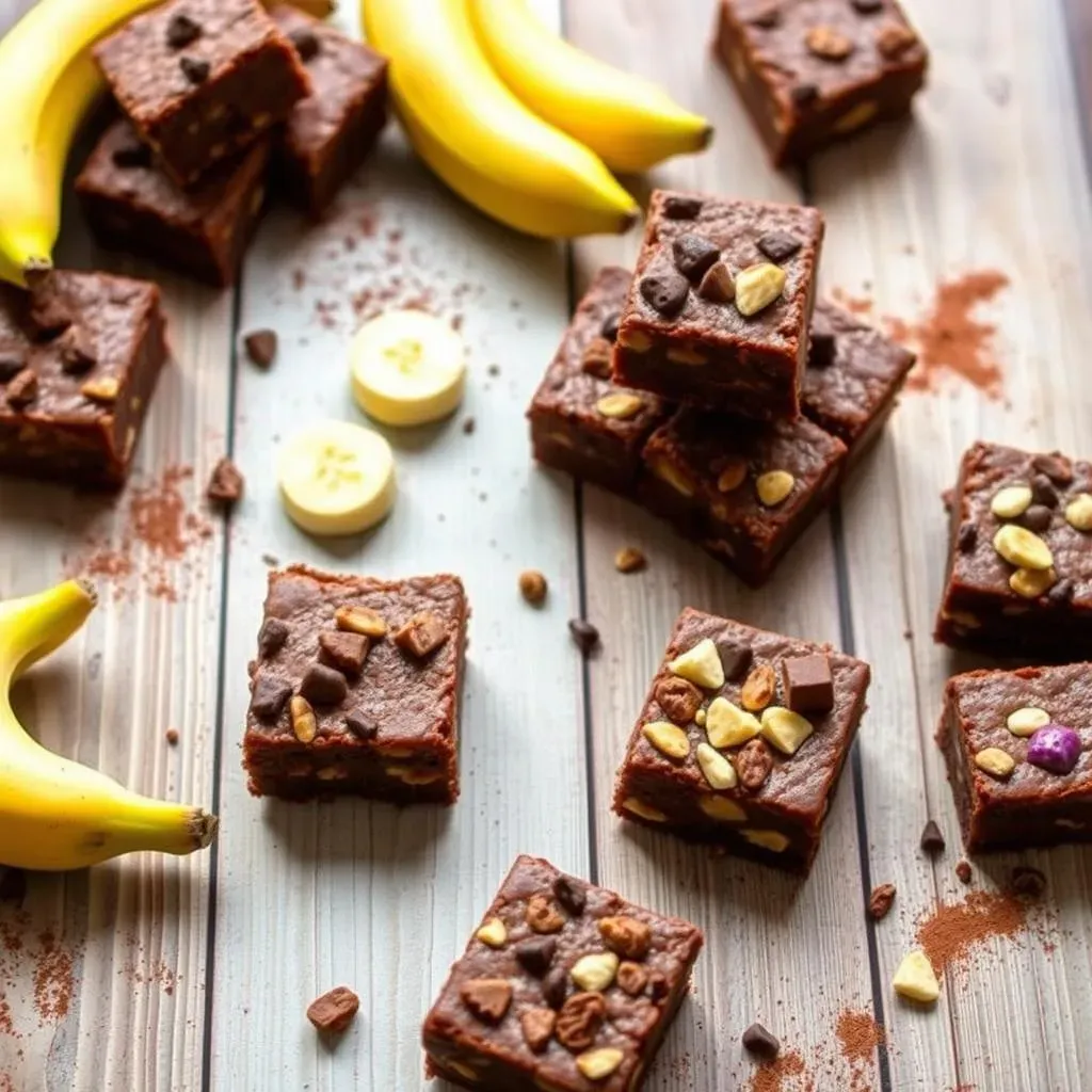 Variations on Healthy Banana Brownies: No Peanut Butter Needed