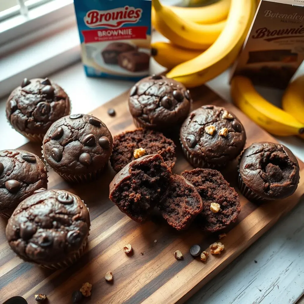 Why Brownie Banana Muffins Using a Brownie Box Mix Are Your New GoTo